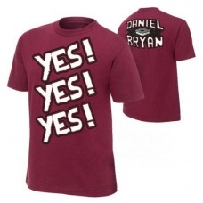 Футболка Даниеля Брайна "YES!YES!YES!", футболка рестлера Daniel Bryan "YES!YES!YES!"